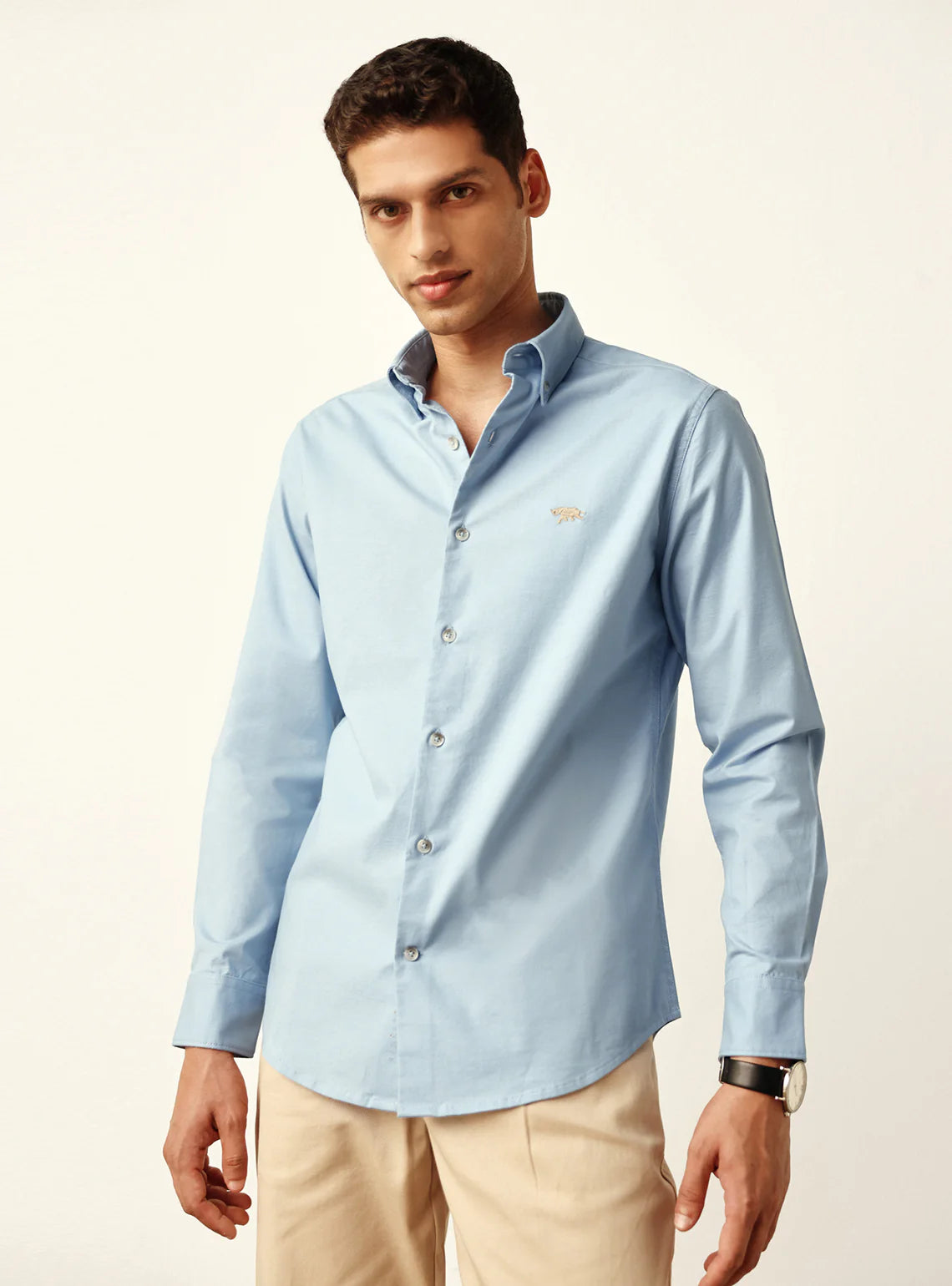 B/ONE Essential Oxford Shirt - Sky Blue