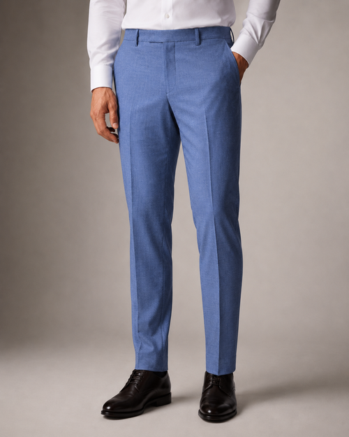 BE/1 Tailored Trouser - Blue worn by model