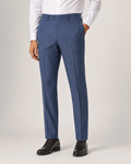 BE/1 Tailored Trouser - Denim Blue worn by model