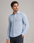 ONEFORM™ Axis Knit Shirt - Ice Blue worn by model