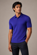 ONEFORM™ Cobalt Rib Polo worn by model