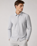 ONEFORM™ Grid Texture Shirt - Pale Grey worn by model