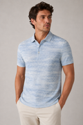ONEFORM™ Marble Polo - Sky Blue worn by model