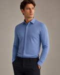 ONEFORM™ Pulse Knit Shirt - Cornflower Blue worn by model