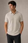 ONEFORM™ Rib Polo - Ecru worn by model